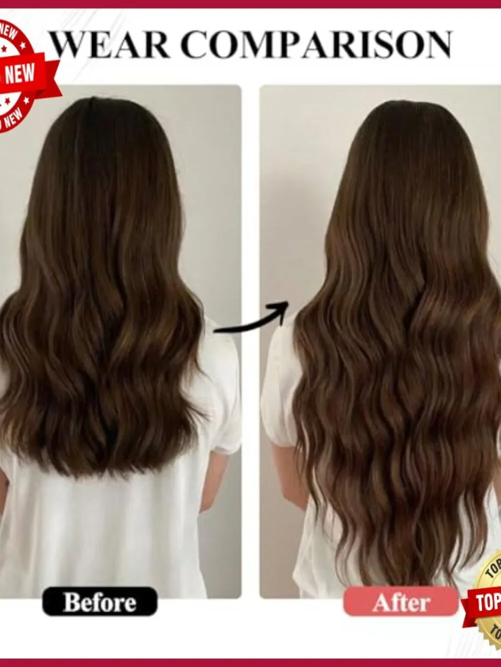 24 Inch Clip In Human Hair Extensions Double Weft 8pcs Seamless